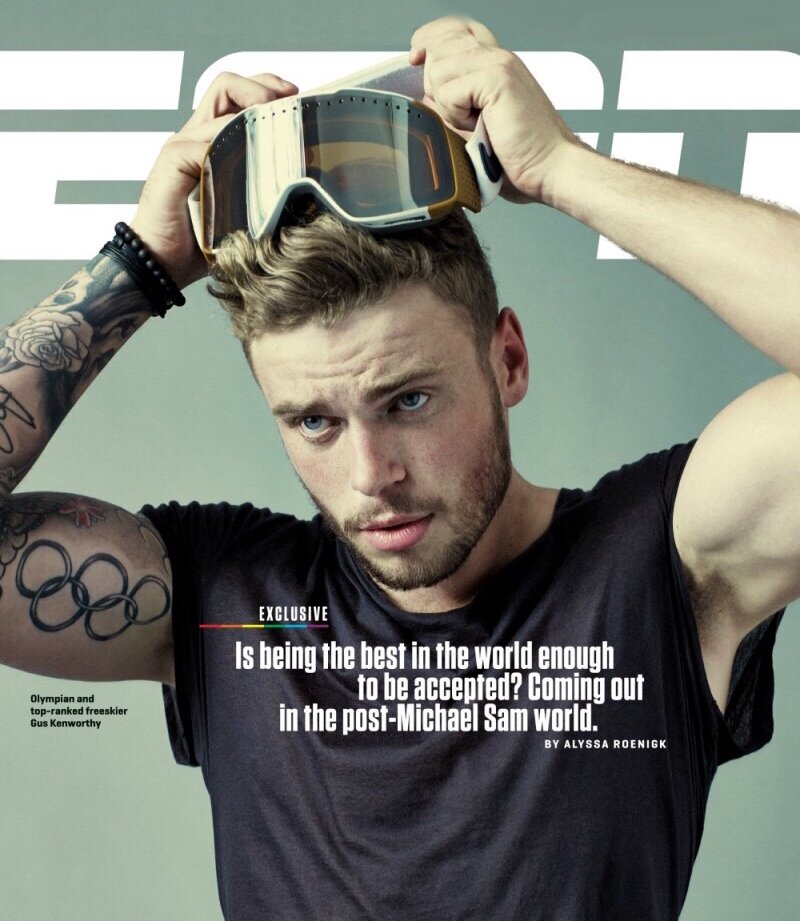 Gus Kenworthy on the cover of ESPN The Magazine